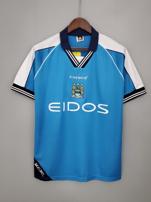 Manchester City Maillot Rétro 99/01