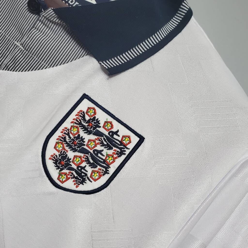 Angleterre Maillot Rétro 1990 – Image 3
