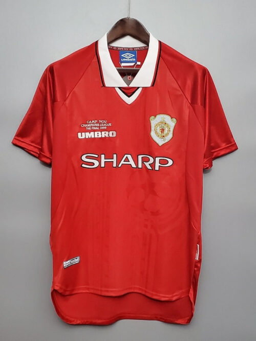 Manchester United Maillot Rétro 1999
