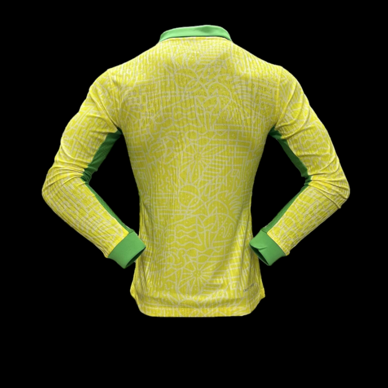 Bresil Maillot Domicile Manches Longues 24/25 - Version Player – Image 2