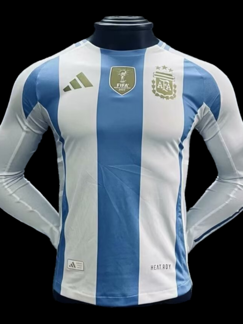 Argentine Maillot Domicile Manches Longues 24/25 - Version Player