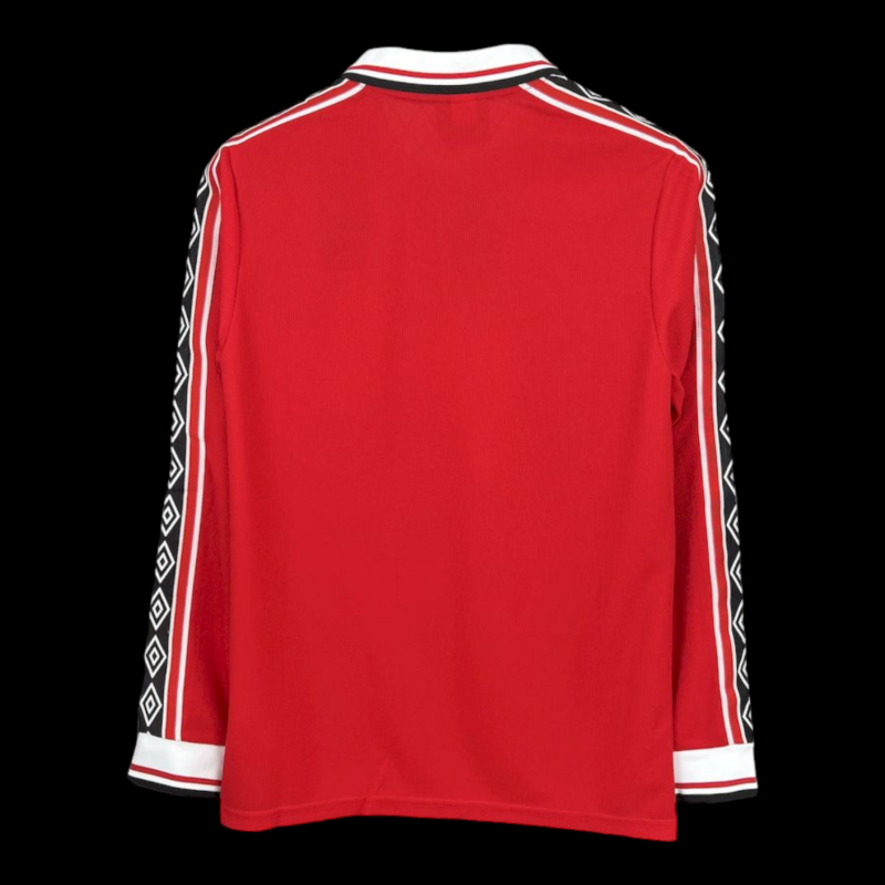 Manchester United Maillot Domicile Rétro Manches Longues 1998/1999 – Image 2