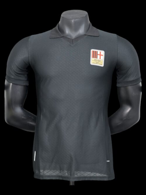 Milan AC Maillot 125th Anniversary Edition Retro Noir - Version Player