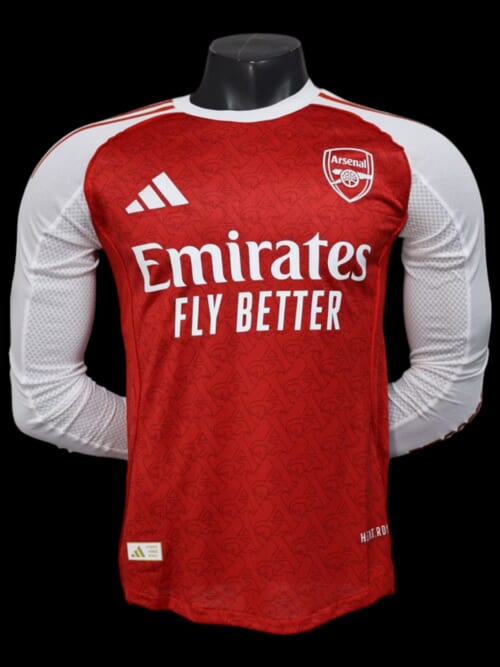 Arsenal Maillot Manches Longues Domicile 25/26 - Version Player