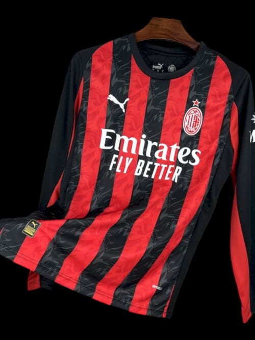 Milan AC Maillot Manches Longues Domicile 25/26